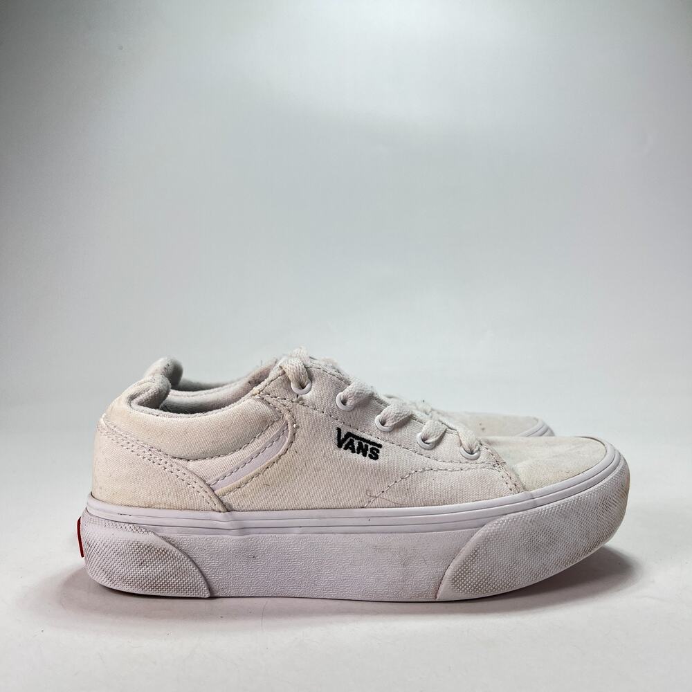 Vans Seldan Platform White Casual Shoes Retro Sneakers 721356 Youth Size 2